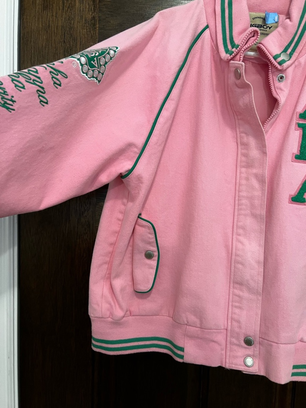 Pink Varsity Jacket - Picture 14 of 15